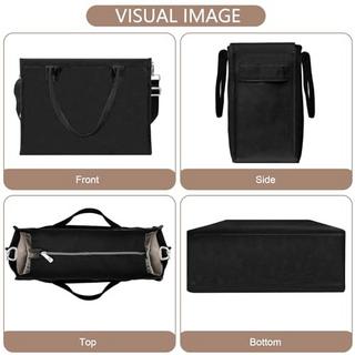 Only-bags.store Canvas Tote Bag grosse Handtasche Shopper Bag Travel Work Bag mit Schulterriemen und Reissverschluss  