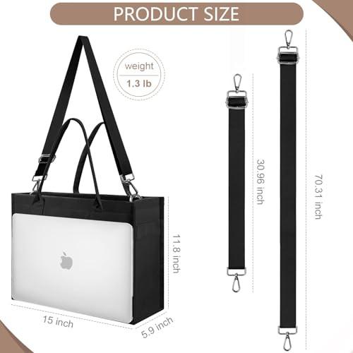 Only-bags.store  Canvas Tote Bag, große Handtasche Shopper Bag Travel Tote Work Bag mit Schulterriemen und Reißverschluss 