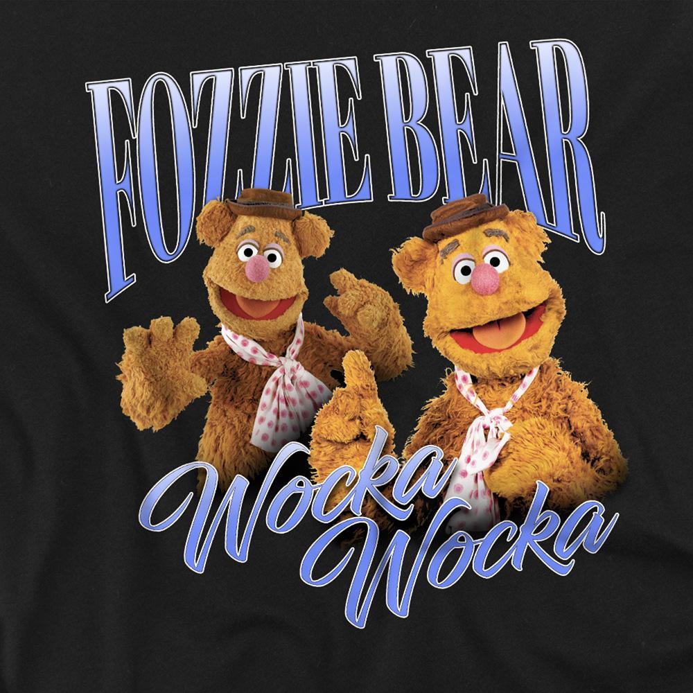 The Muppets Fozzie Bear Wocka Wocka T-Shirt Maniche Lunghe  