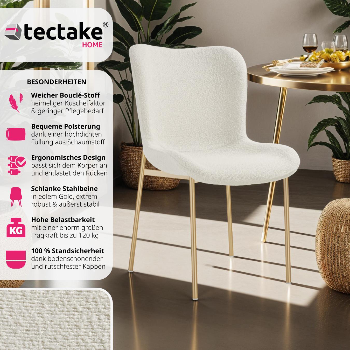 Tectake Chaise rembourrée Tessa  