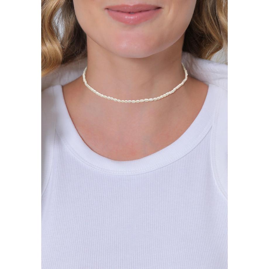 Elli  Collier Choker Classique Avec Perles D'eau Douce 
