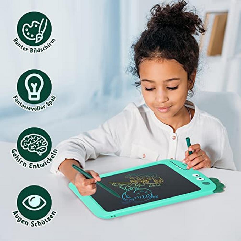 Activity-board  LCD Schreibtafel für Kinder Bunte Zaubertafel Maltafel Dinosaurier 