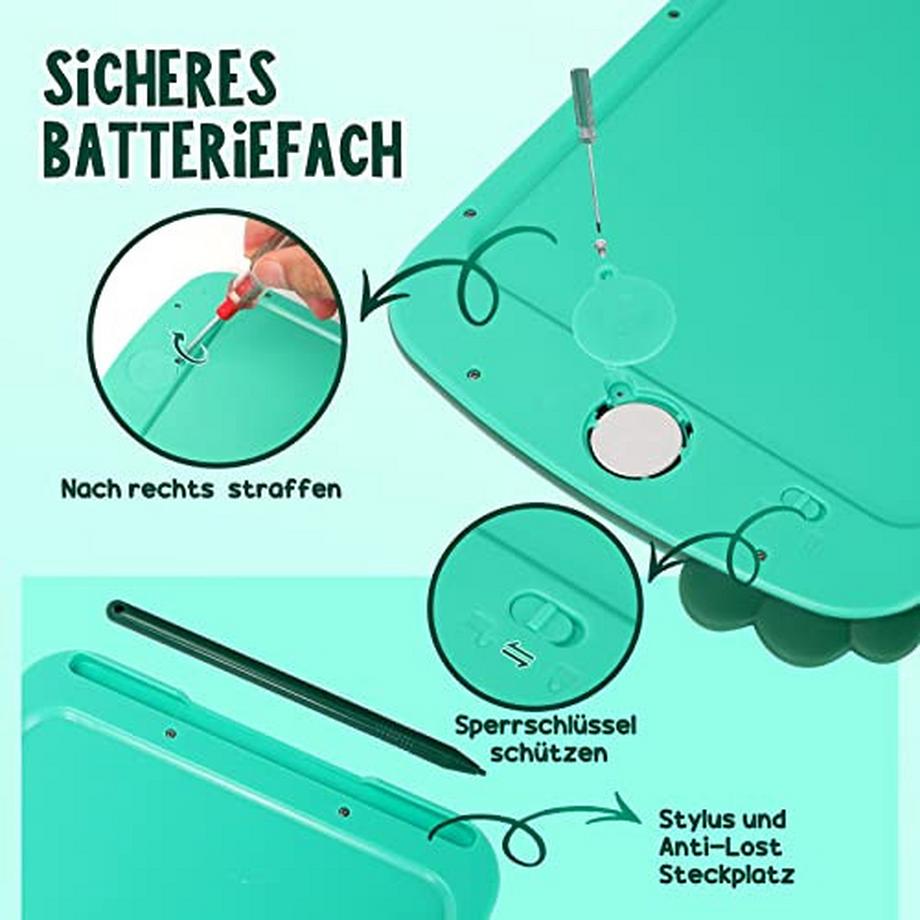 Activity-board  LCD Schreibtafel für Kinder Bunte Zaubertafel Maltafel Dinosaurier 