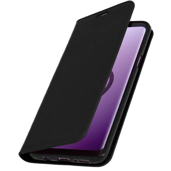 Image of Cover Echtleder Galaxy S9 Plus Schwarz