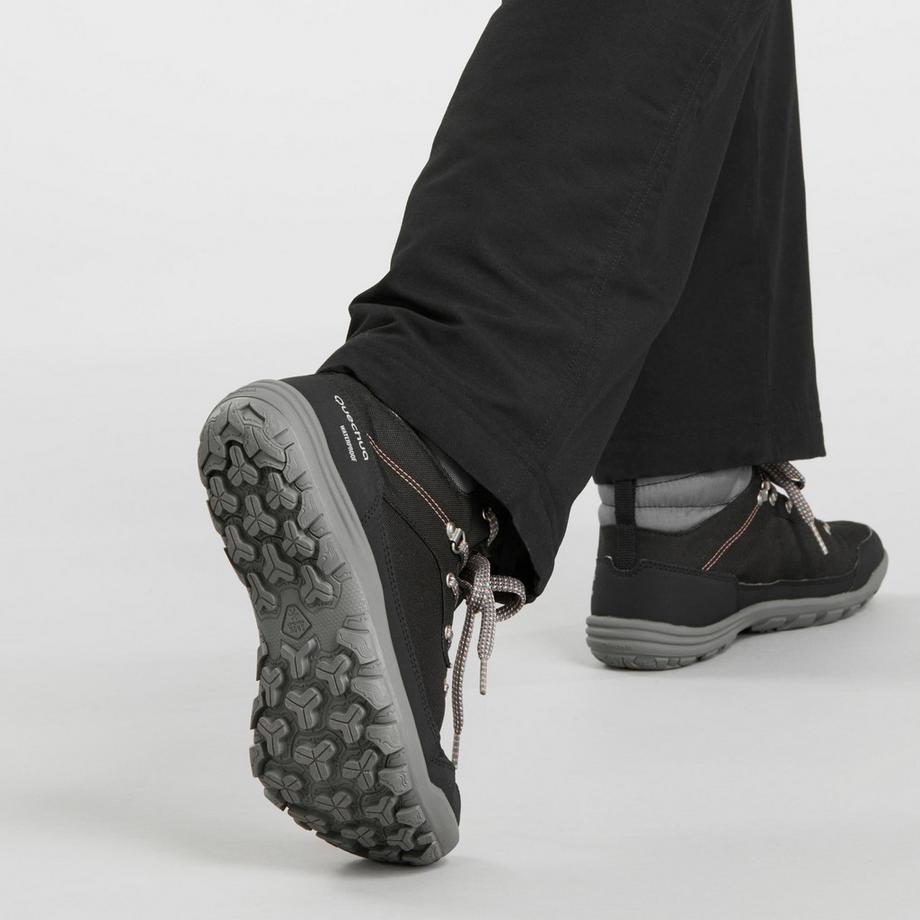 QUECHUA SH100 Chaussures de Randonnée Hivernales Mi-Hautes Chaudes et Imperméables  