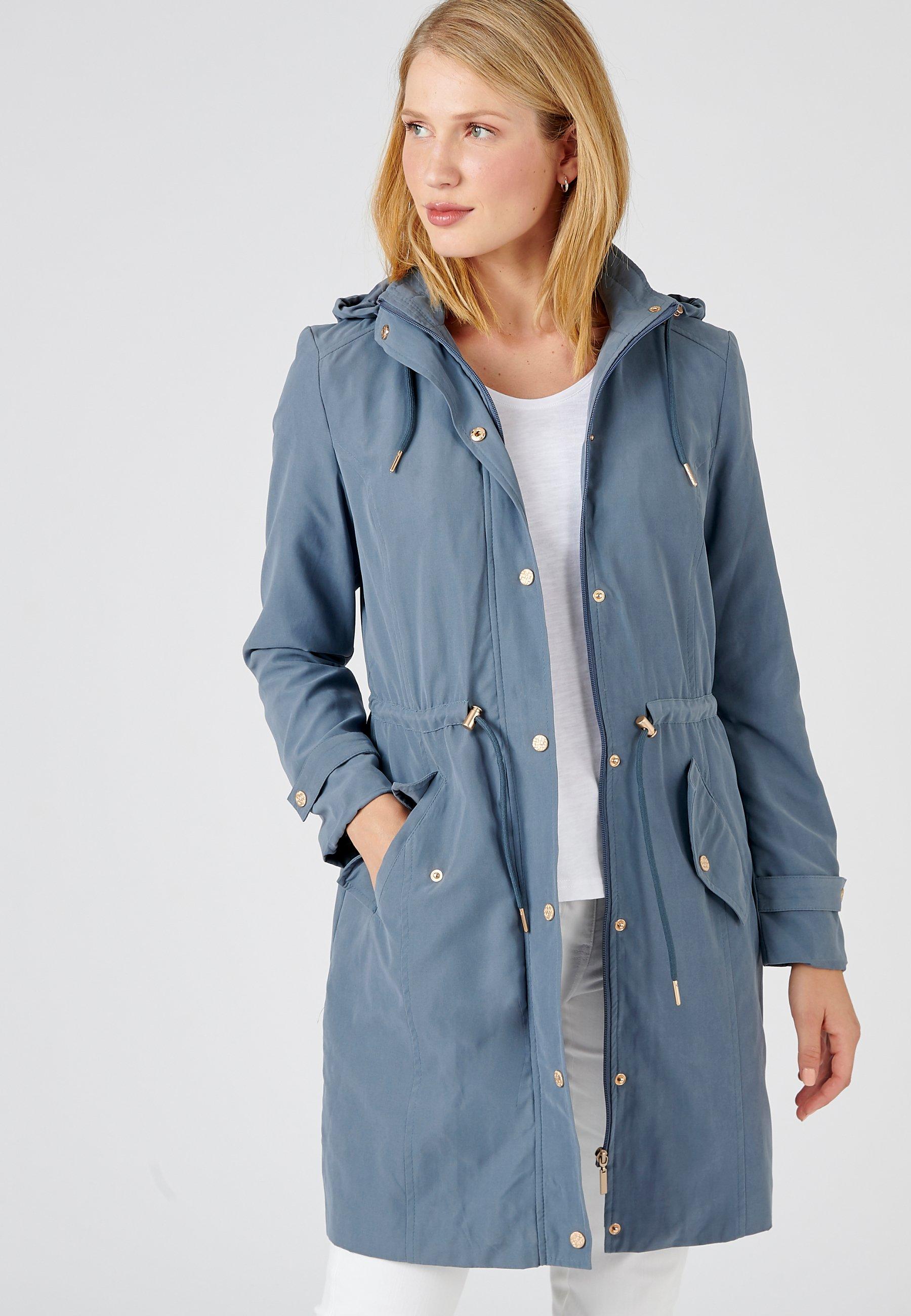 Image of Langer Parka Mit Weichem Griff Damen Grau 38/40