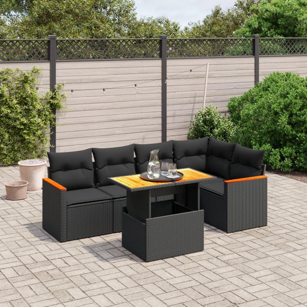 VidaXL set divano da giardino Polirattan  