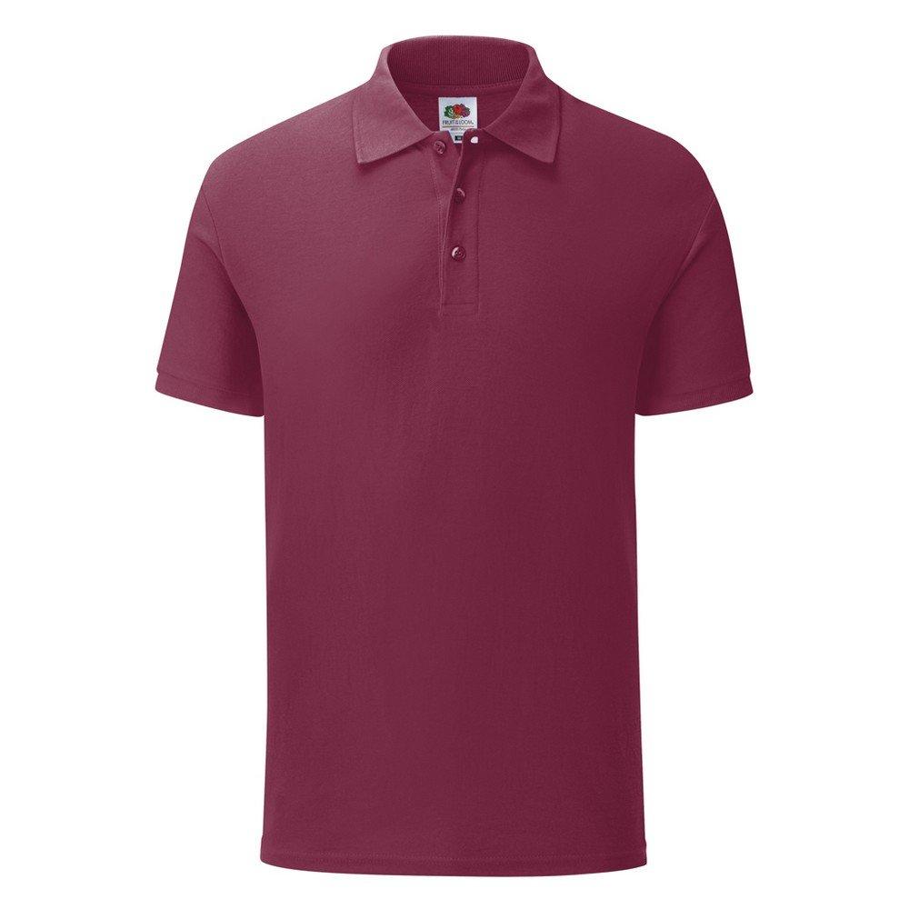Image of Piqu Polo Shirt Herren Weinrot L