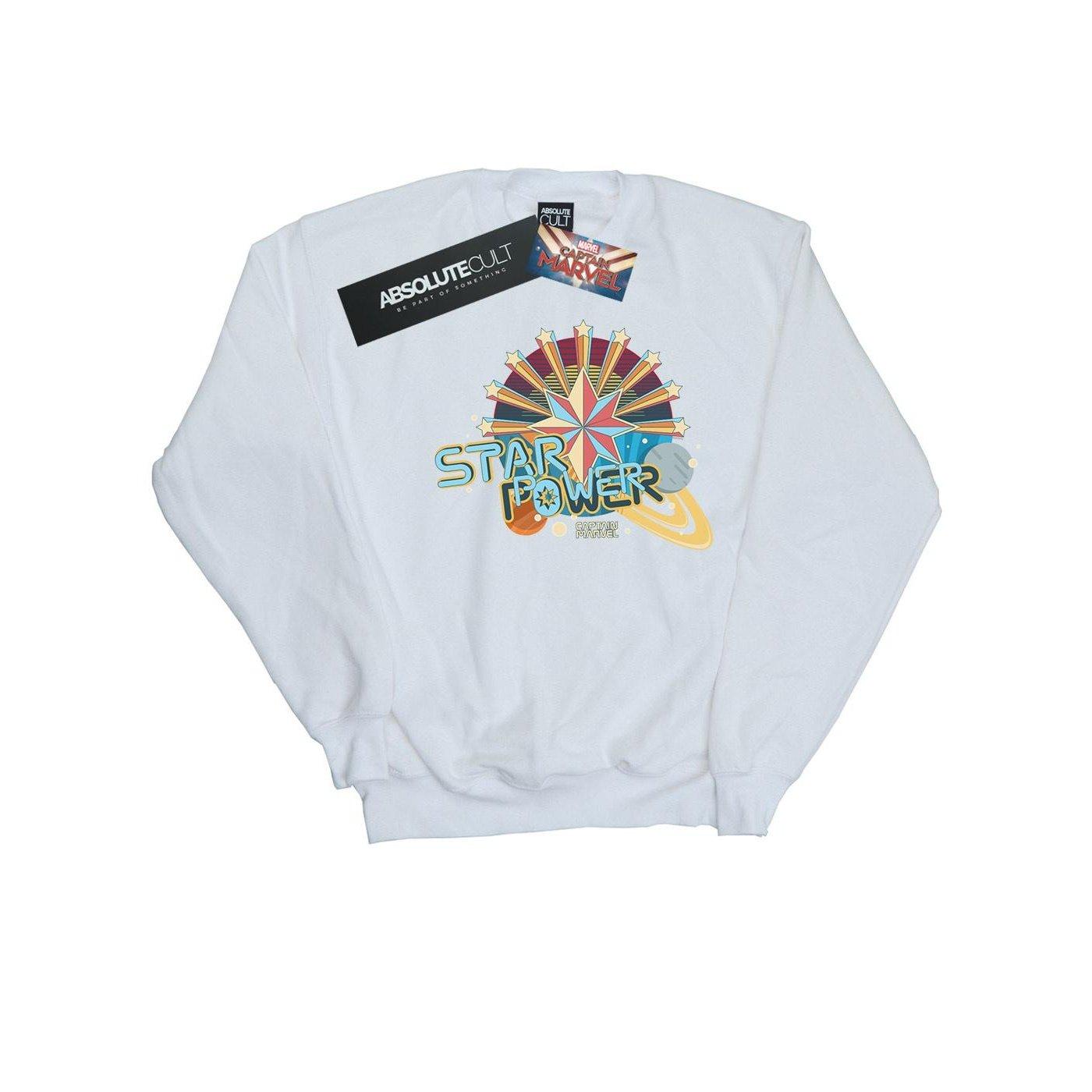 Image of Captain Star Power Sweatshirt Mädchen Weiss 128