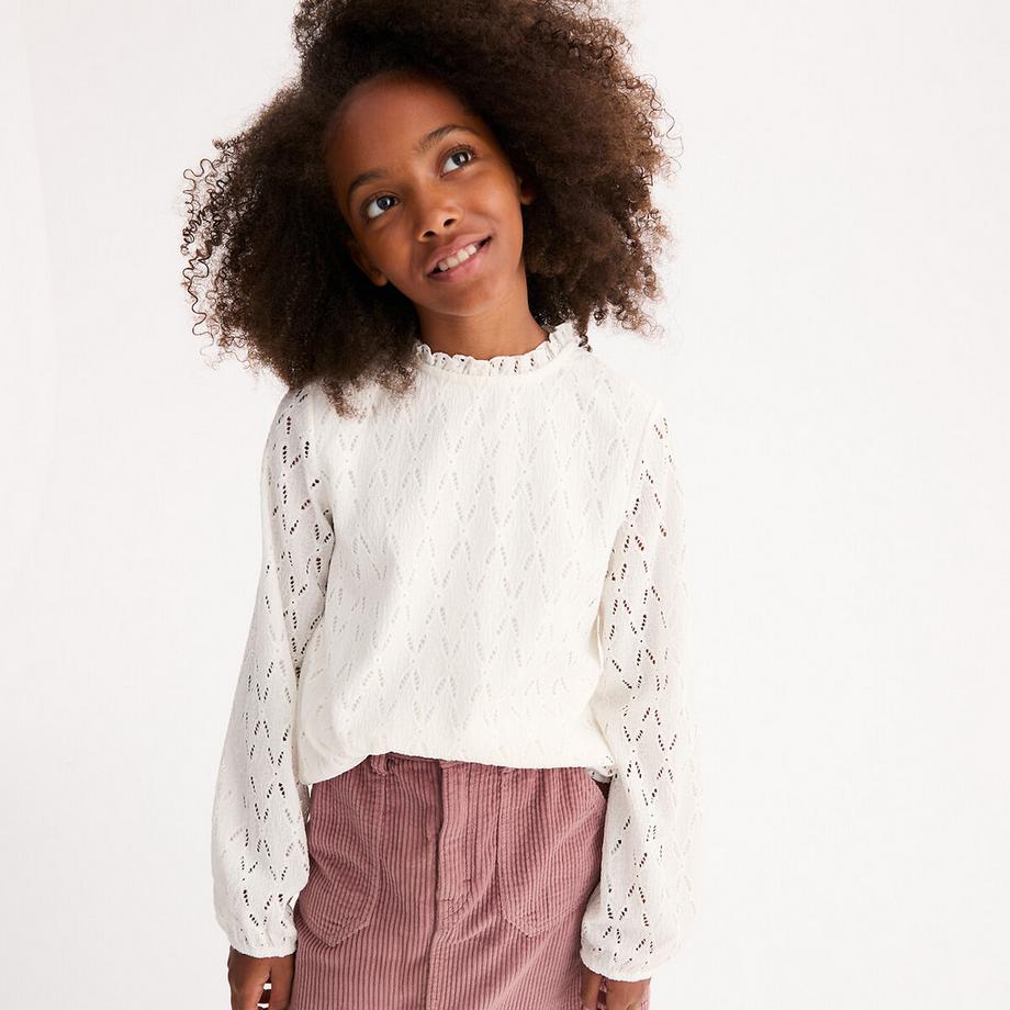 La Redoute Collections  Shirt mit Lochmuster 