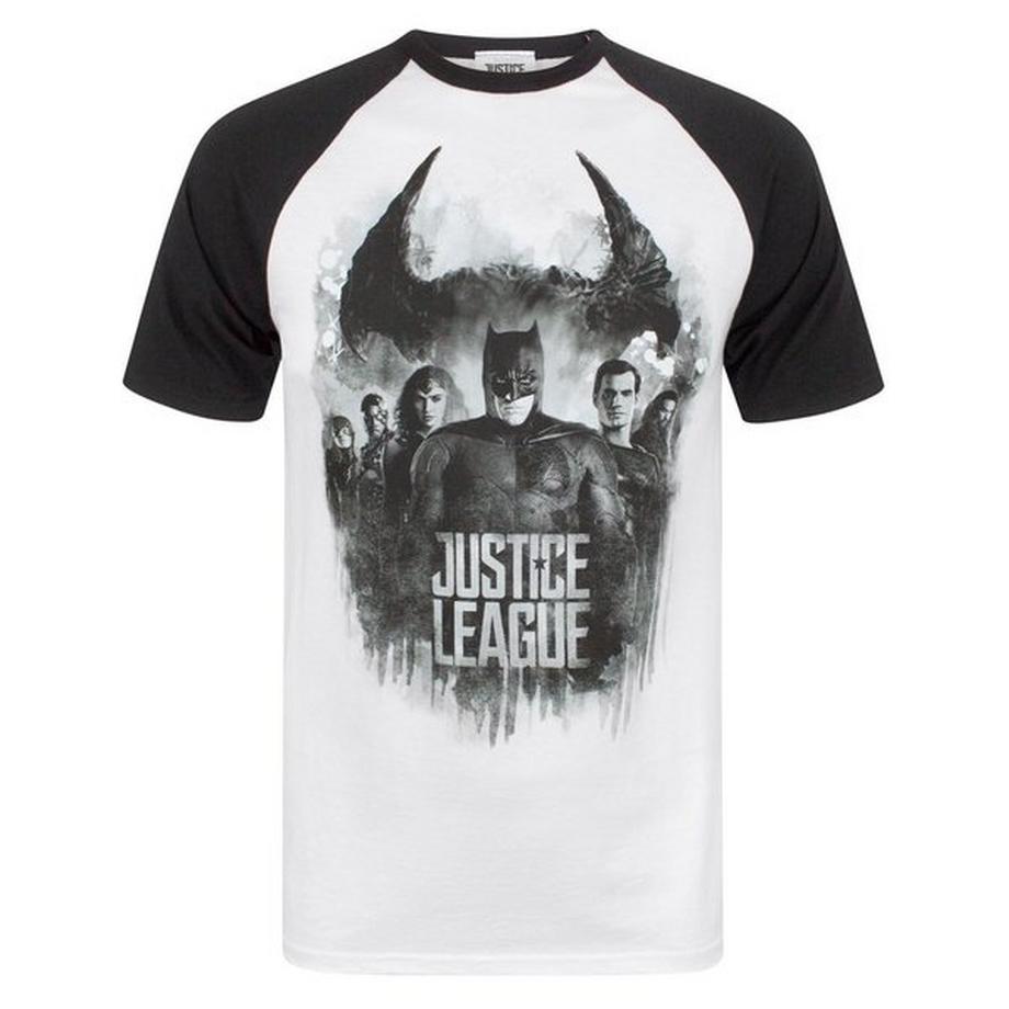 Justice League Charakter Line Up Raglan T-Shirt  