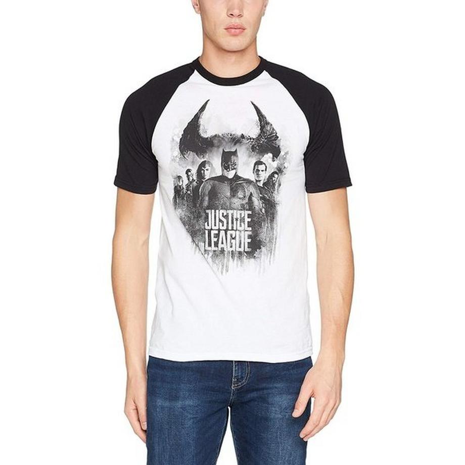 Justice League Charakter Line Up Raglan T-Shirt  