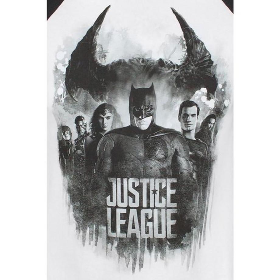 Justice League Charakter Line Up Raglan T-Shirt  