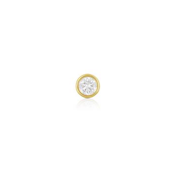 Solitär Anhänger Zargenfassung Gelbgold 750 Diamant 0.25ct. 6x6mm