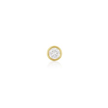 Solitär Anhänger Zargenfassung Gelbgold 750 Diamant 0.25ct. 6x6mm