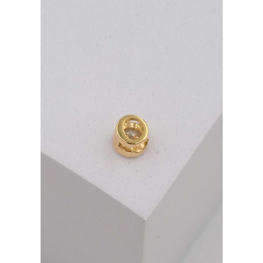 MUAU Schmuck  Solitär Anhänger Zargenfassung Gelbgold 750 Diamant 0.25ct. 6x6mm 