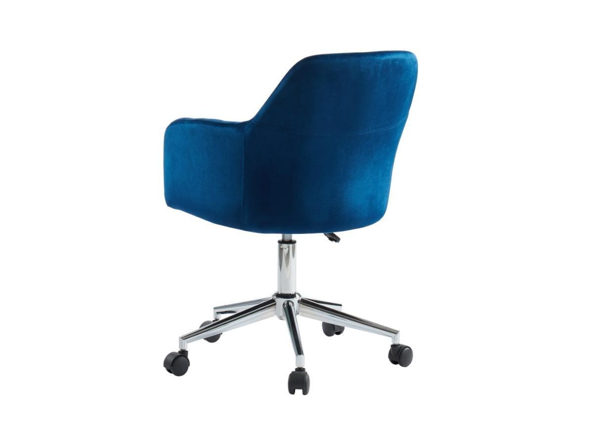 Vente-unique Bürostuhl höhenverstellbar Samt  ELEANA  