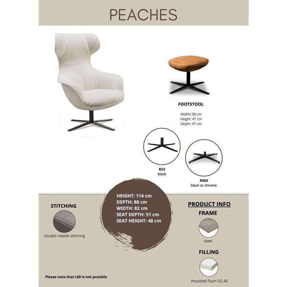 mutoni Sessel Peaches Africa Caramel  