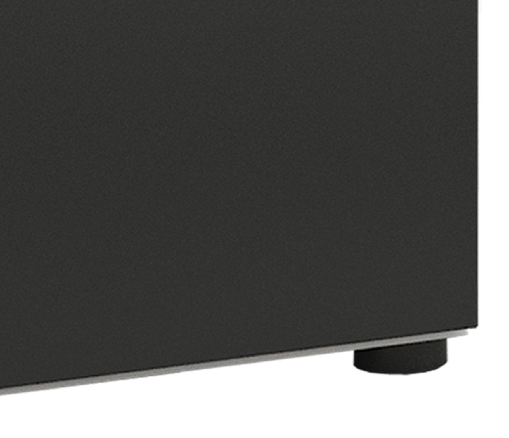 VCM Holz Midischrank | Badschrank mit offenem Fach und einer Drehtür | Maße H. 93 x B. 31 x T. 30 cm | Midischrank - Flandu  