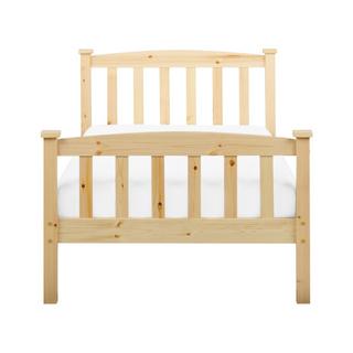 Beliani Letto con rete a doghe en Legno di pino Scandinavo GIVERNY  