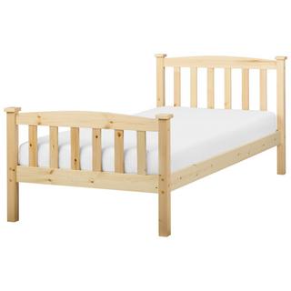 Beliani Letto con rete a doghe en Legno di pino Scandinavo GIVERNY  