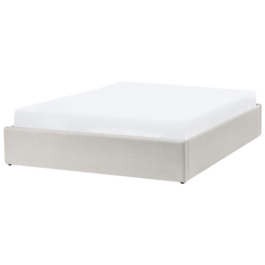 Beliani Letto con ottomano senza testata en Tessuto Scandinavo DINAN  