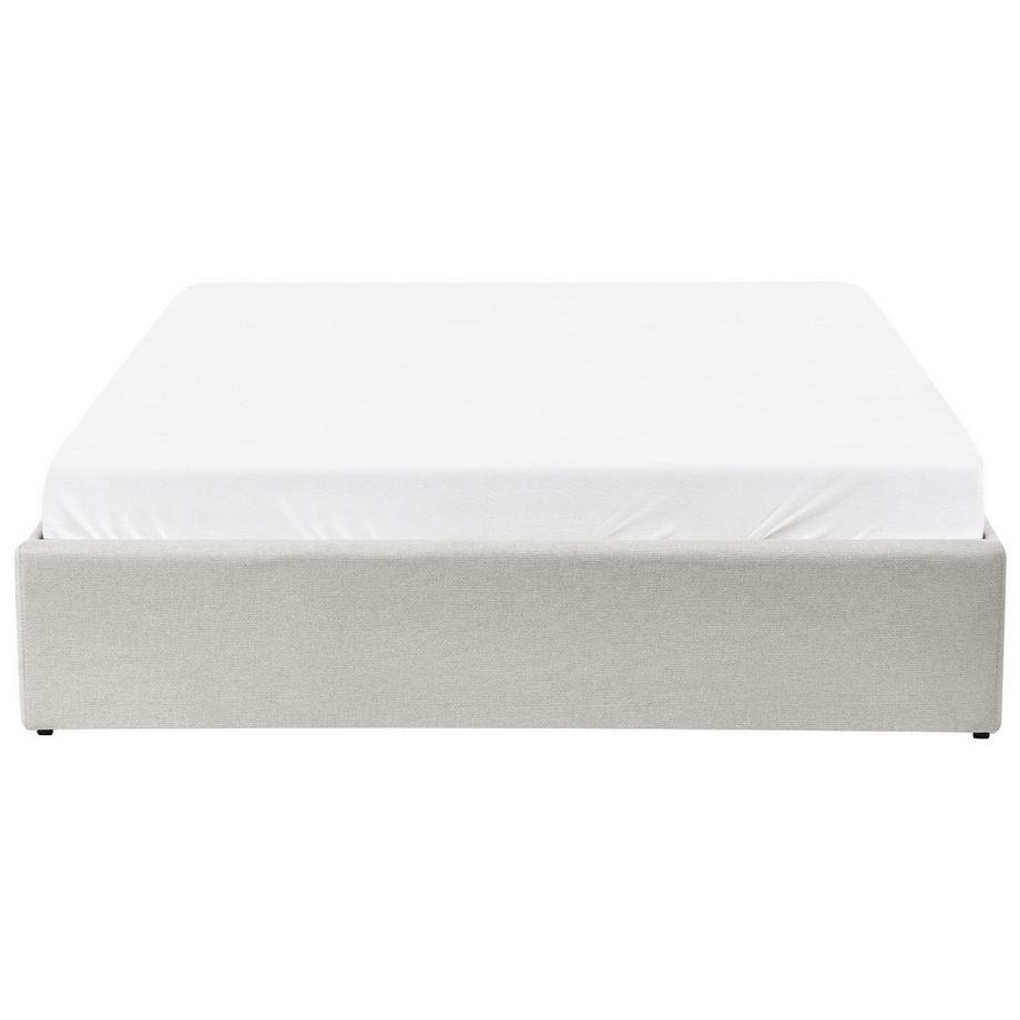 Beliani Letto con ottomano senza testata en Tessuto Scandinavo DINAN  