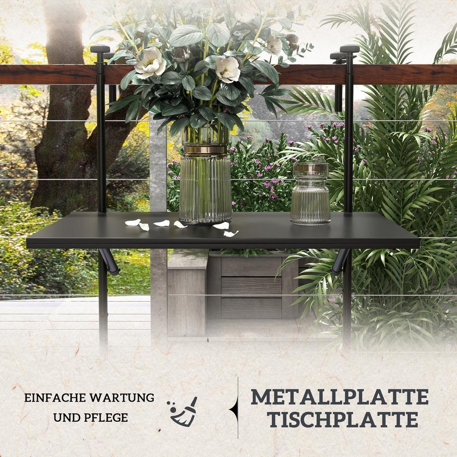 Outsunny Balkonhängetisch  