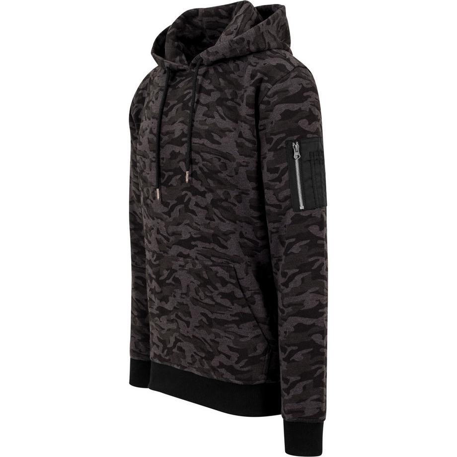 URBAN CLASSICS Camo Bomber Hoodie  