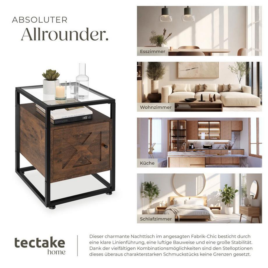 Tectake Nachttisch Kidderminster  