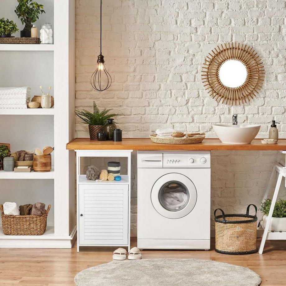 Northio Meuble de salle de bain à 3 compartiments  