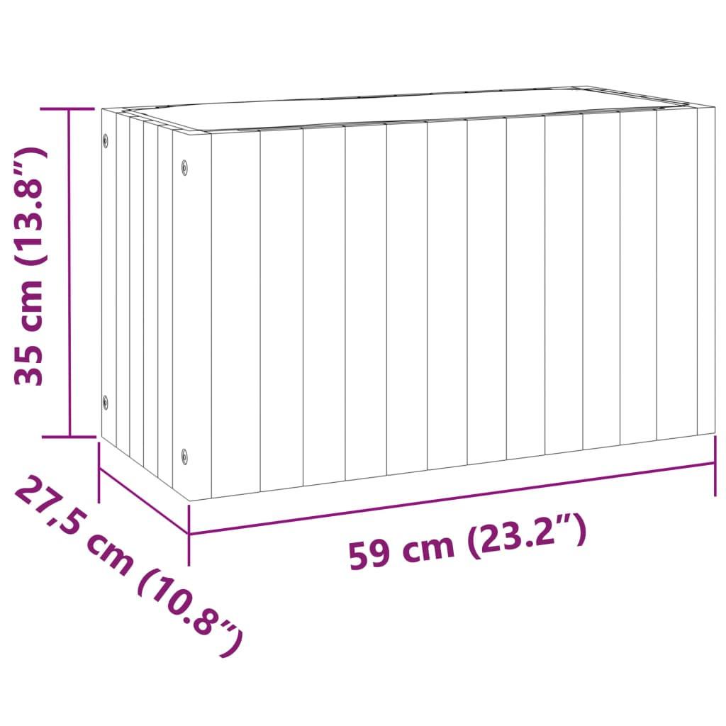 VidaXL Jardinière bois d'acacia  