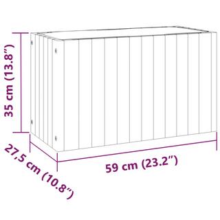 VidaXL Jardinière bois d'acacia  