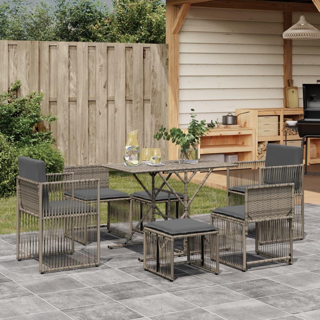 VidaXL Garten essgruppe poly-rattan  