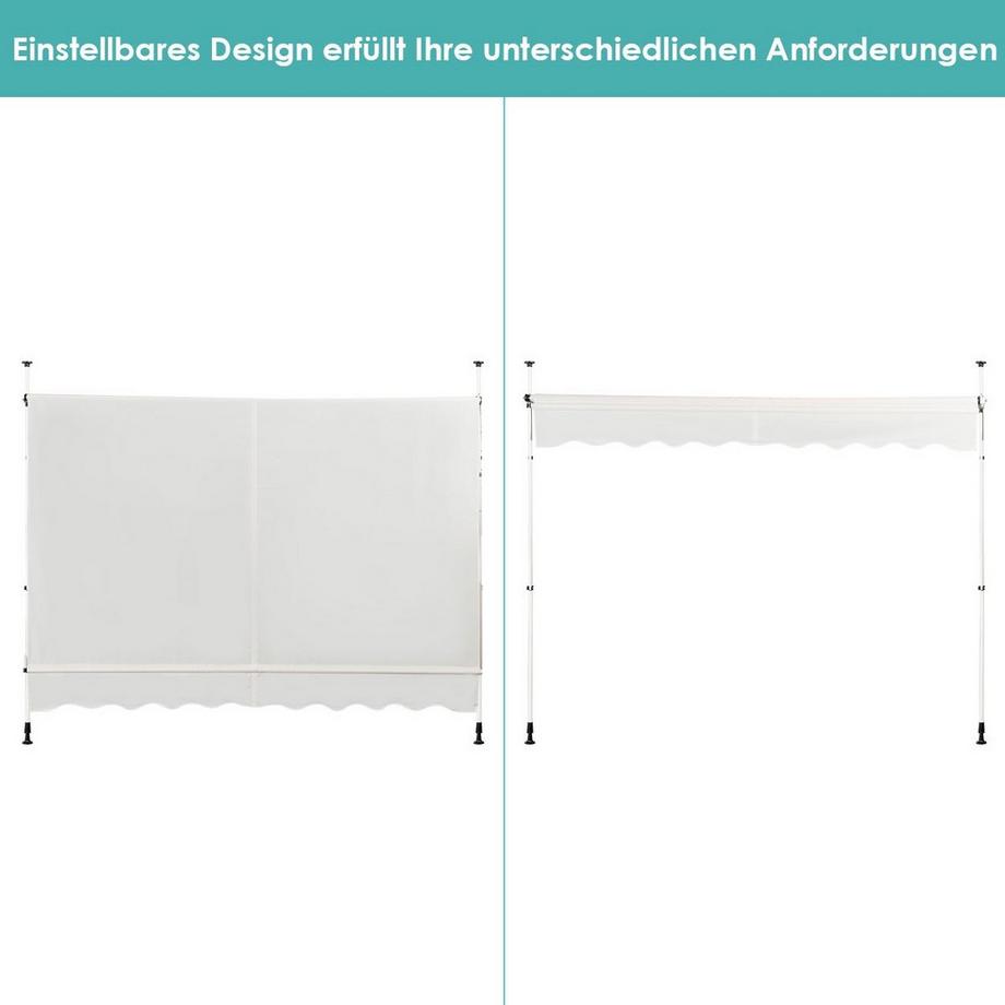 Northix Einziehbare Gartenmarkise  