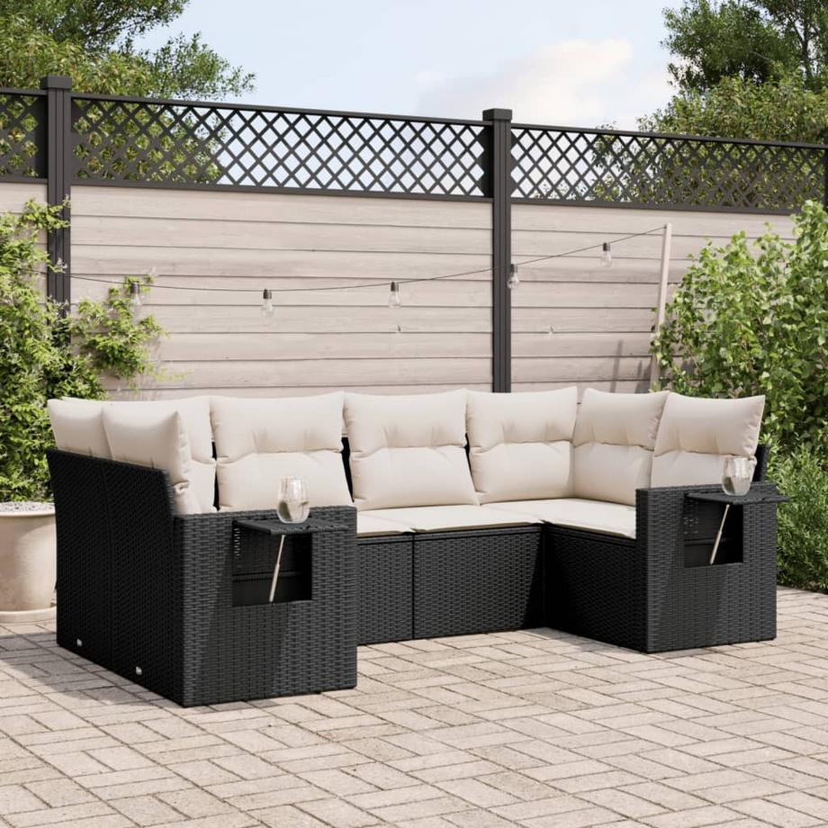 VidaXL Ensemble de canapés de jardin rotin synthétique  