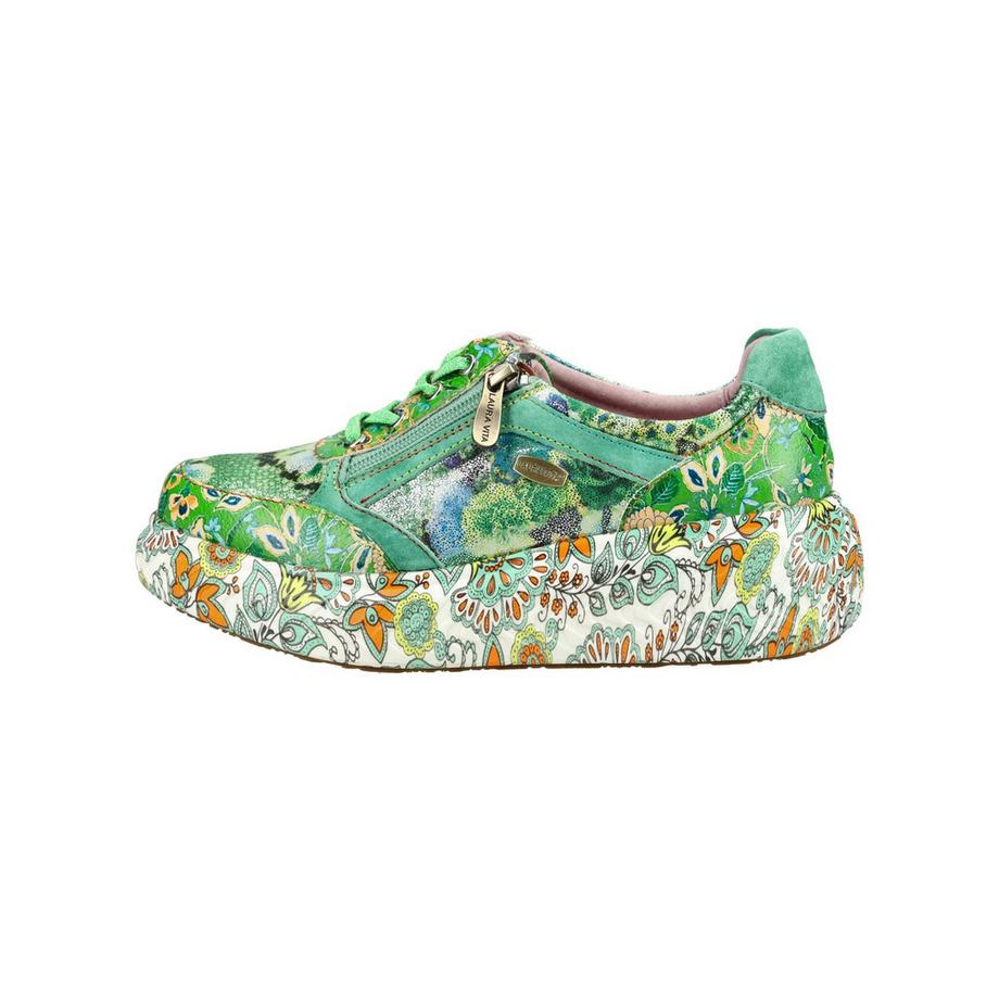 Laura Vita Sneaker con plateau e stampa floreale  