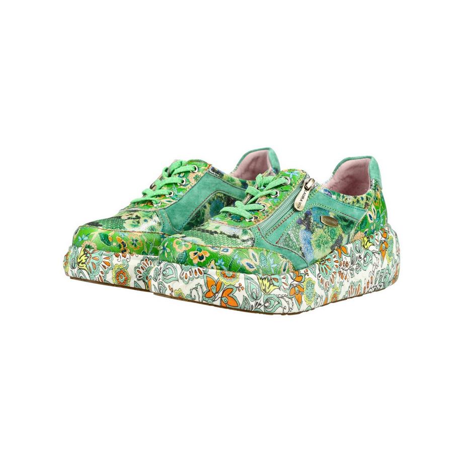 Laura Vita Sneaker con plateau e stampa floreale  