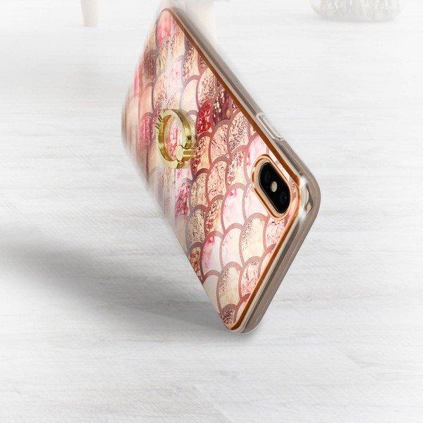 Avizar  Coque Anneau iPhone XS Max Motif Écaille 