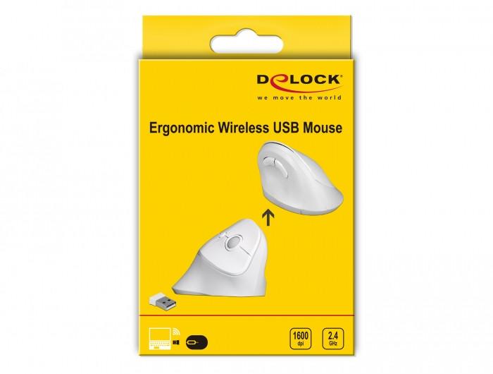 DeLock  12596 Maus rechts RF Wireless 1600 DPI 