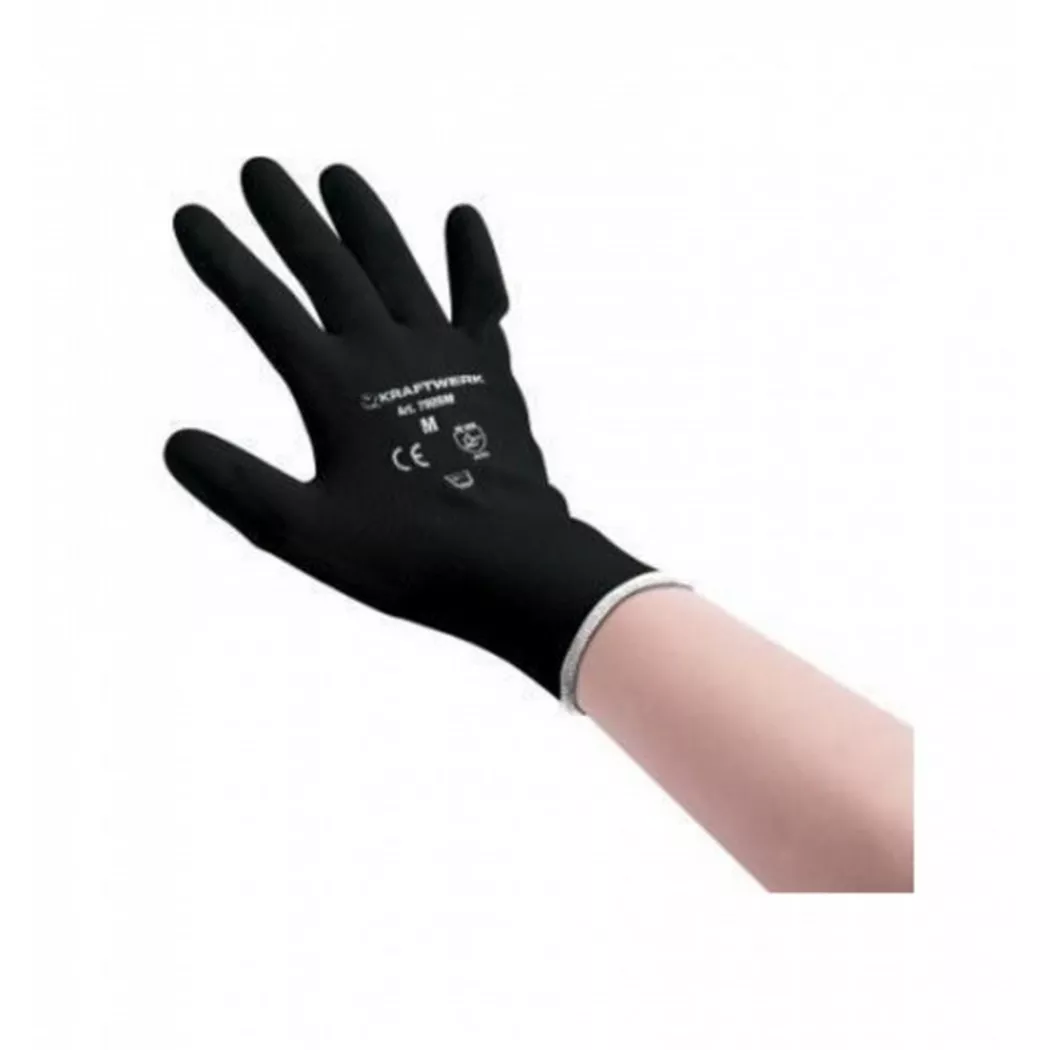 Kraftwerk - Arbeitshandschuh M Kunstleder, für Damen, Größe 8