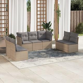 VidaXL set divano da giardino Polirattan  