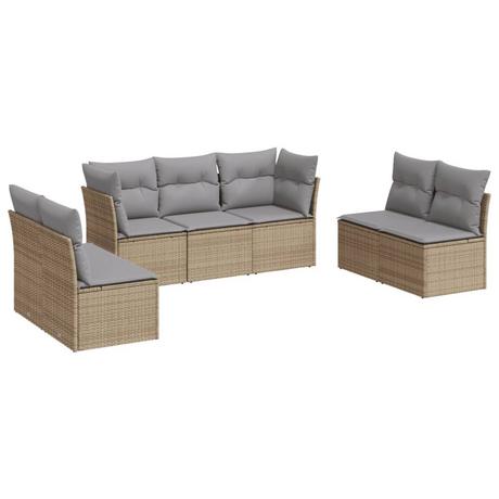 VidaXL set divano da giardino Polirattan  