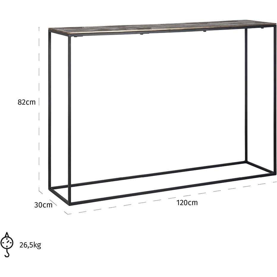 mutoni Table console Tulum or 120  