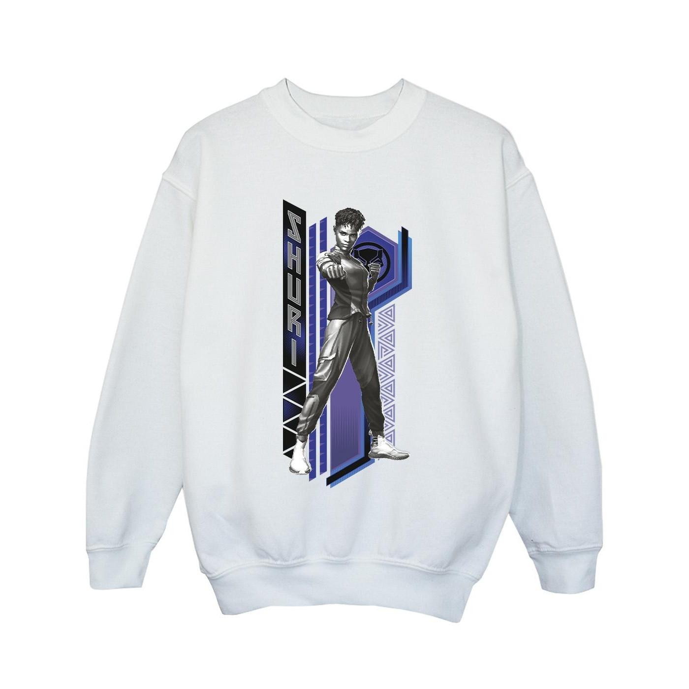 Image of Black Panther Wakanda Forever Shuri Pose Sweatshirt Mädchen Weiss 128