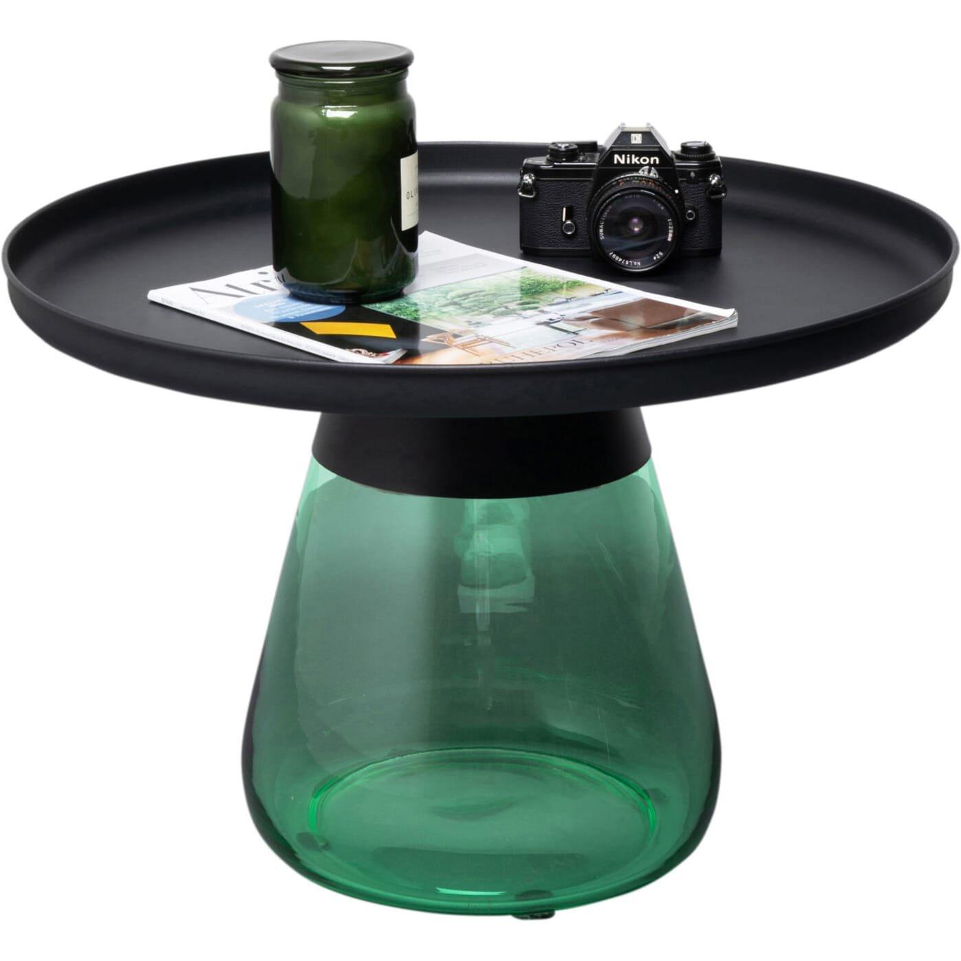 KARE Design Table d'appoint Bottiglia verte vers 60  