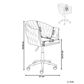 Beliani Chaise de bureau en Polyester Moderne MILAN  