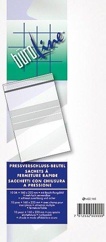 BÜROLINE  BÜROLINE Pressverschl. Beutel 40×60mm 422040 m. Fenster, transp. 10 Stck. 