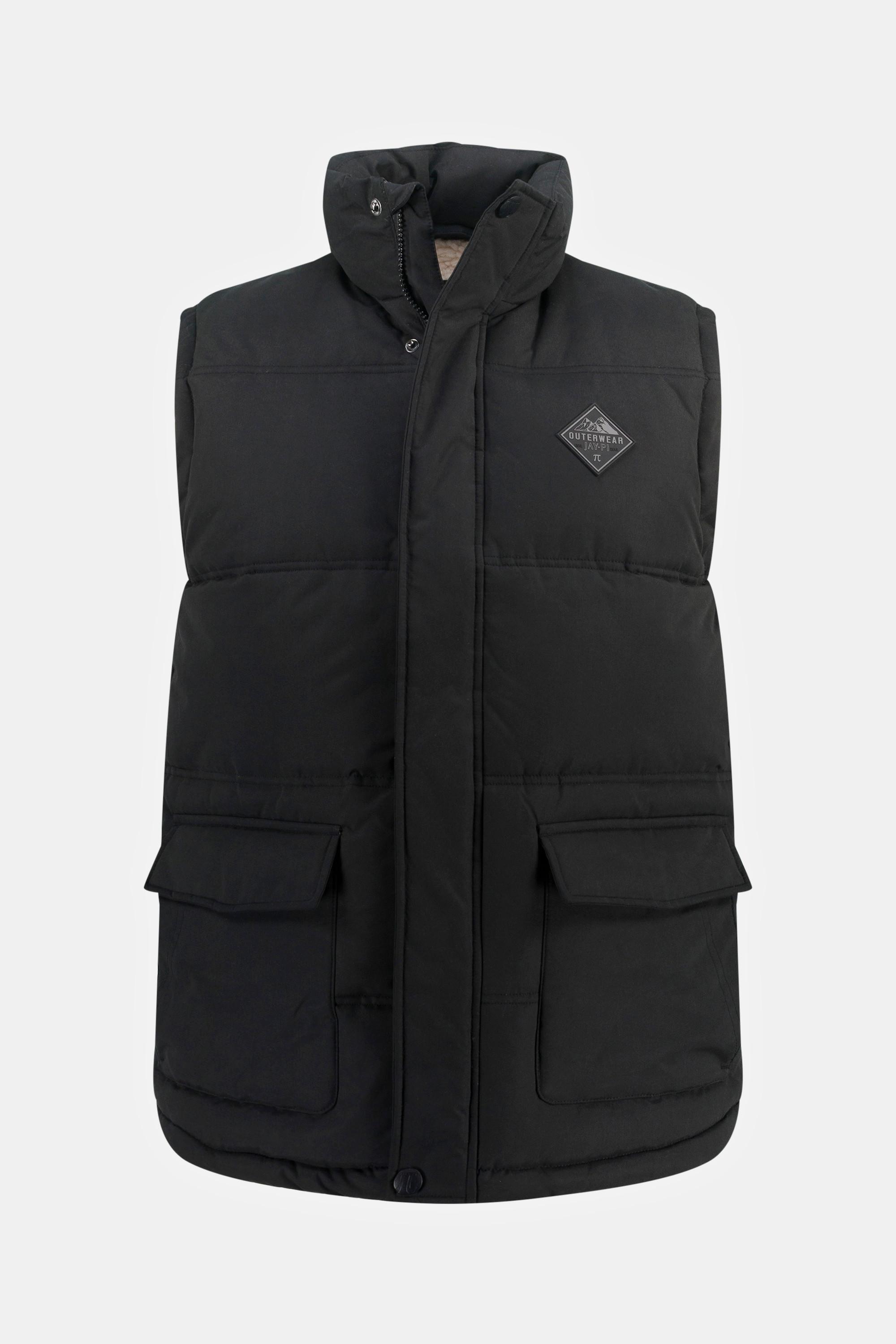 JP1880  Gilet per il trekking e l'outdoor con collo alto e fodera di teddy 