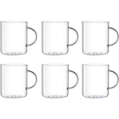 LEONARDO Teetasse Novo 400 ml, 6 Stück, Transparent  